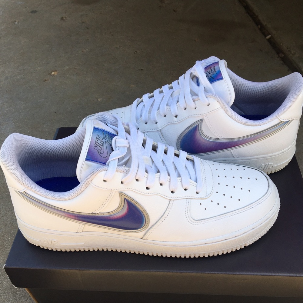 Air Force 1 low 07 Oversized Swoosh Racer Blue